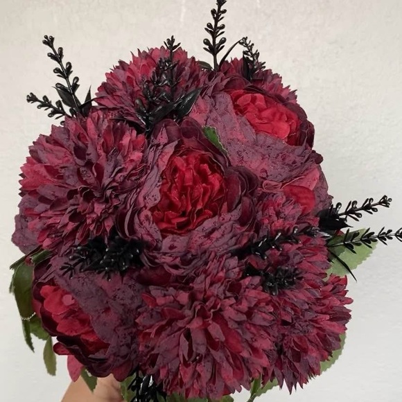 Burgundy Bridesmaid Bouquets - Picture 2 of 3